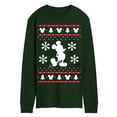 thumbnail image 1 of Disney - White Christmas Mickey - Men's Long Sleeve Graphic T-Shirt, 1 of 3