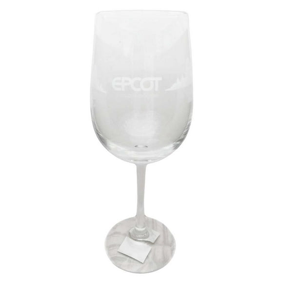 Disney Wine Glass - EPCOT World Showcase - 9" Etched Wine Glass