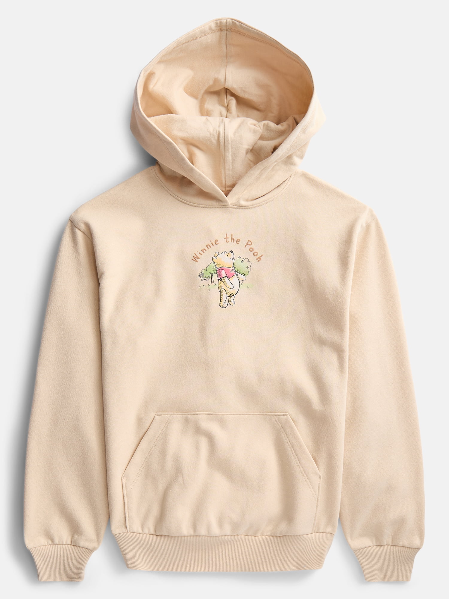 Disney Winne the Pooh Girls Hundred Acre Woods Graphic Fleece Hoodie, Sizes 4-16