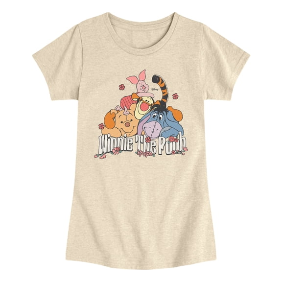 Disney - Winnie Friends - Youth Girls Fitted Short Sleeve T-Shirt