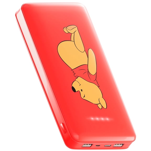 Disney Winnie The Pooh 10,000Mah Power Bank- Universally Compatible Portable Phone Charger w/ USB Charging Port