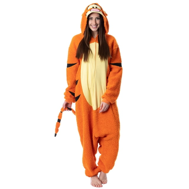 Disney Winnie The Pooh Tigger Adult Kigurumi Union Suit Pajama Costume ...