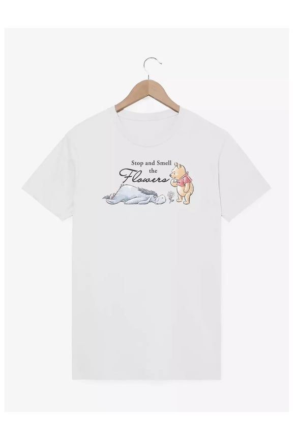 Disney Winnie The Pooh And Eeyore Stop And Smell The Flowers T-shirt