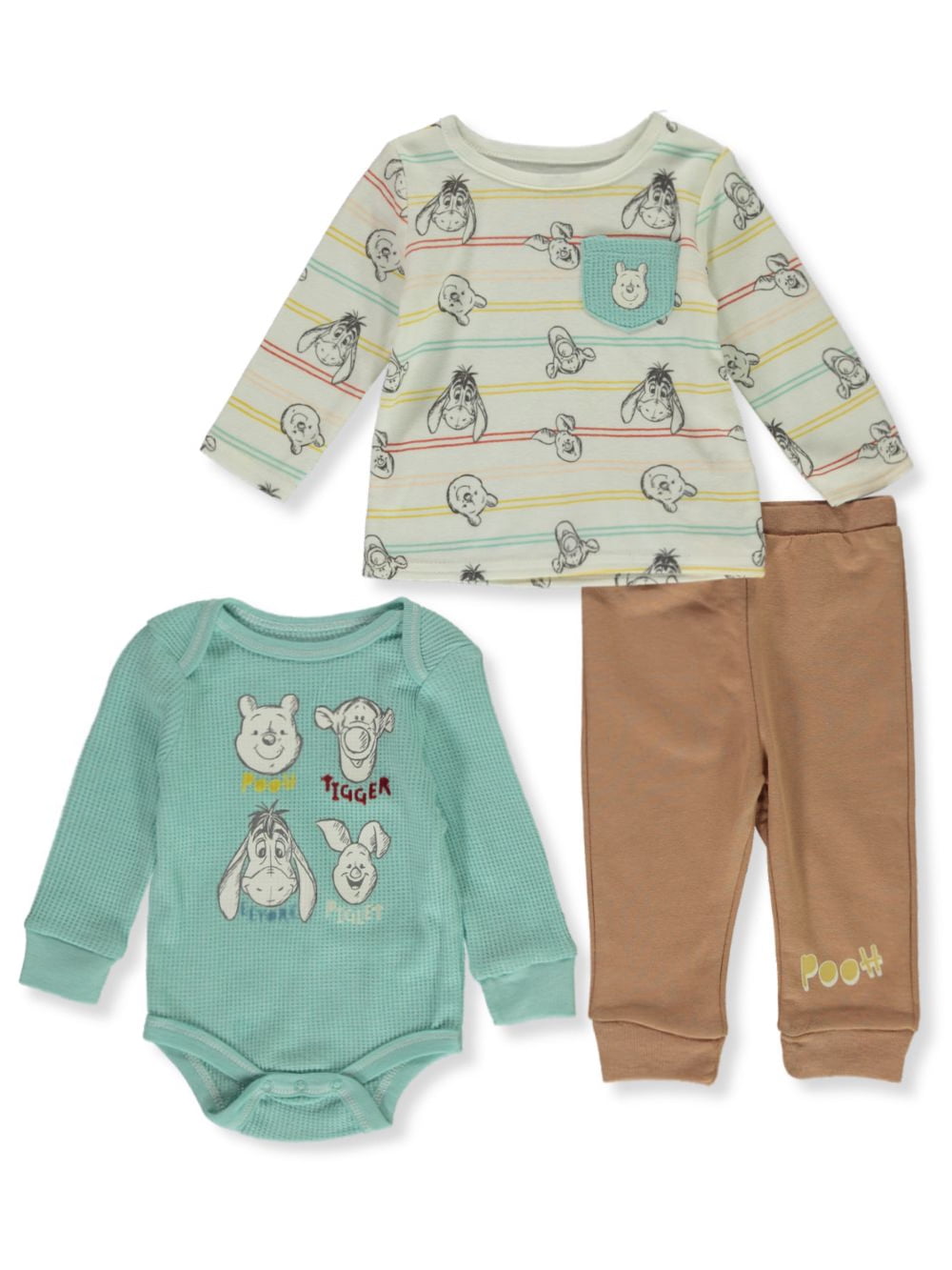 Disney Winnie The Pooh Baby Boys' 3Piece Tigger Joggers Set Outfit