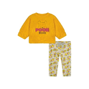 Disney Winnie The Pooh Baby Girl Sherpa Legging Set, Sizes 0-9M