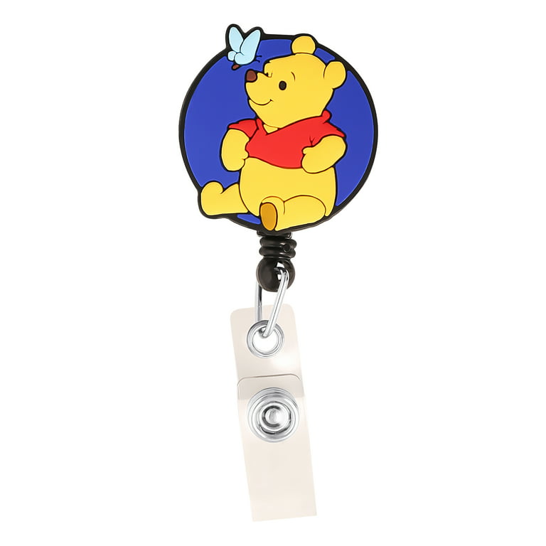 Disney Winnie The Pooh Badge Reel Retractable ID Card