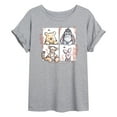 thumbnail image 1 of Winnie the Pooh - Character Grid Drawing - Women's Oversized T-Shirt, 1 of 4