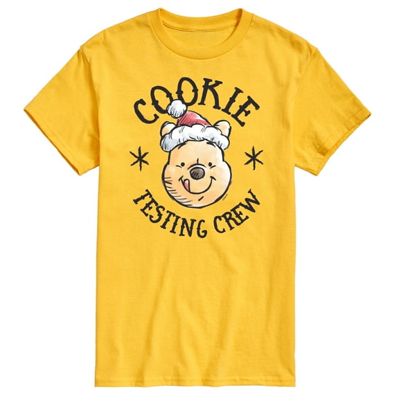 Disney Winnie The Pooh - Christmas Cookie Testing Crew - Men's Short Sleeve Graphic T-Shirt