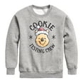 thumbnail image 1 of Disney Winnie The Pooh - Christmas Cookie Testing Crew - Toddler & Youth Crewneck Fleece Sweatshirt, 1 of 5