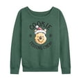 thumbnail image 1 of Disney Winnie The Pooh - Christmas Cookie Testing Crew - Women's Lightweight French Terry Long Sleeve Shirt, 1 of 5