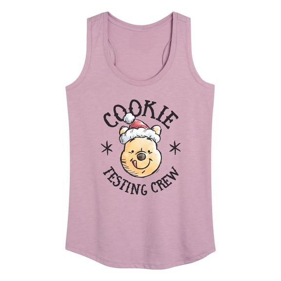 Disney Winnie The Pooh - Christmas Cookie Testing Crew - Women's Racerback Tank Top