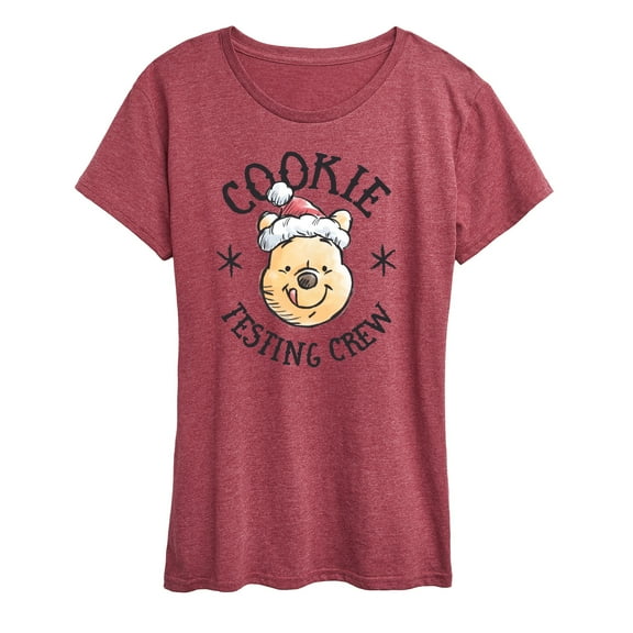 Disney Winnie The Pooh - Christmas Cookie Testing Crew - Women's Short Sleeve Graphic T-Shirt
