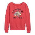thumbnail image 1 of Disney Winnie The Pooh - Christmas Family - Most Wonderful Time of Year - Women's Lightweight French Terry Pullover, 1 of 5