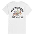 thumbnail image 1 of Disney Winnie The Pooh - Christmas Most Wonderful Time of the Year - Men's Short Sleeve Graphic T-Shirt, 1 of 5