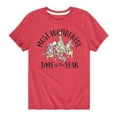 thumbnail image 1 of Disney Winnie The Pooh - Christmas Most Wonderful Time of the Year - Toddler & Youth Short Sleeve T-Shirt, 1 of 5