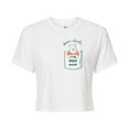 thumbnail image 1 of Disney Winnie The Pooh - Dear Santa, I've Been Good Christmas - Juniors Cropped Cotton Blend T-Shirt, 1 of 5