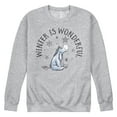 thumbnail image 1 of Disney Winnie The Pooh - Eeyore Winter Is Wonderful Christmas - Men's Crew Neck Fleece Pullover, 1 of 5