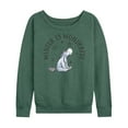 thumbnail image 1 of Disney Winnie The Pooh - Eeyore Winter Is Wonderful Christmas - Women's Lightweight French Terry Long Sleeve Shirt, 1 of 5