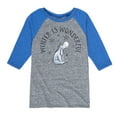 thumbnail image 1 of Disney Winnie The Pooh - Eeyore Winter is Wonderful Christmas - Toddler & Youth Raglan Graphic T-Shirt, 1 of 4