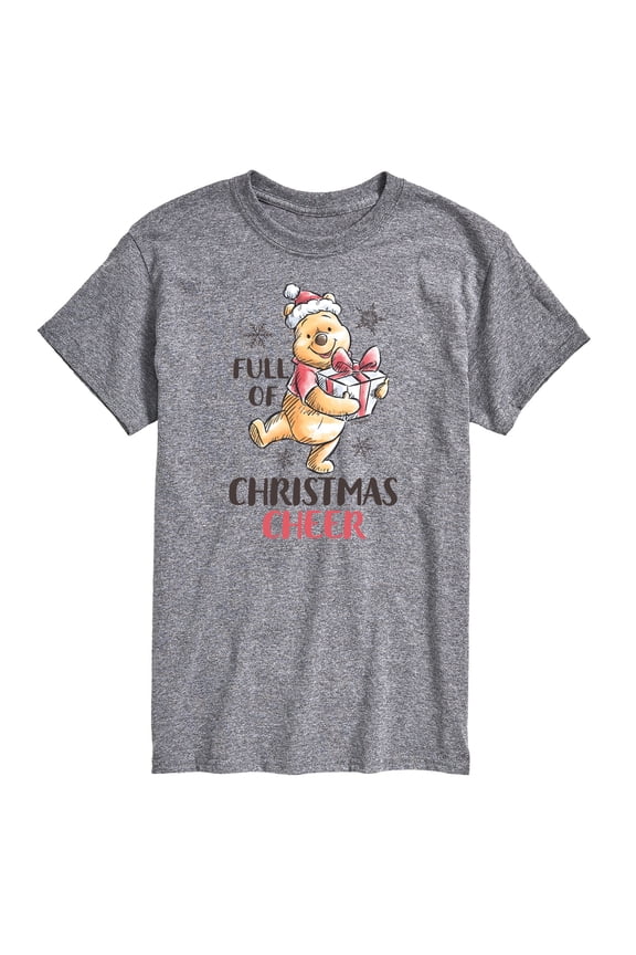 Disney Winnie The Pooh - Full of Christmas Cheer - Men's Short Sleeve Graphic T-Shirt
