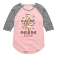 thumbnail image 1 of Disney Winnie The Pooh - Full of Christmas Cheer - Toddler & Youth Girls Raglan Graphic T-Shirt, 1 of 4