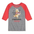 thumbnail image 1 of Disney Winnie The Pooh - Full of Christmas Cheer - Toddler & Youth Raglan Graphic T-Shirt, 1 of 6