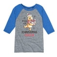 thumbnail image 1 of Disney Winnie The Pooh - Full of Christmas Cheer - Toddler & Youth Raglan Graphic T-Shirt, 1 of 4