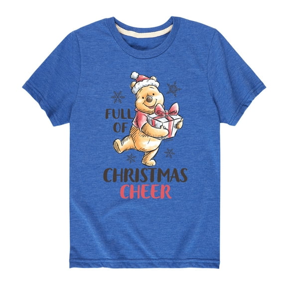 Disney Winnie The Pooh - Full of Christmas Cheer - Toddler & Youth Short Sleeve Graphic T-Shirt