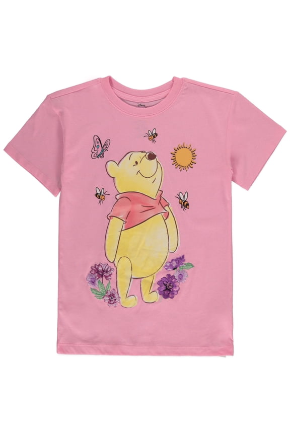 Disney Winnie The Pooh Girls' Sunshine T-Shirt Color: pink Size: 10 - 12