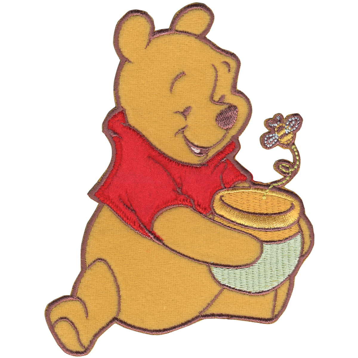Disney Winnie The Pooh Pooh Hugging Bear Iron-On Applique 