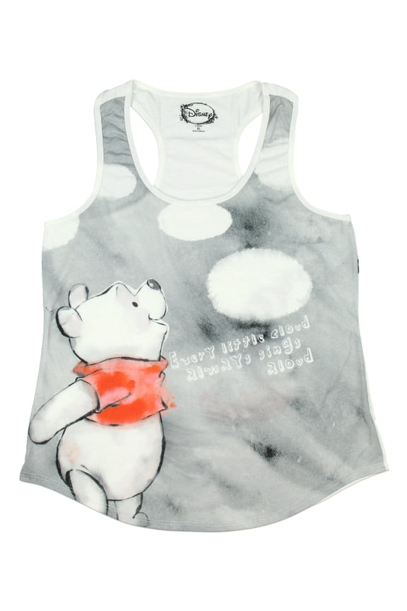 Disney Winnie The Pooh Juniors' Clouds Racerback Tank Top