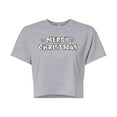 thumbnail image 1 of Disney Winnie The Pooh - Merry Christmas Characters - Juniors Cropped Cotton Blend T-Shirt, 1 of 5