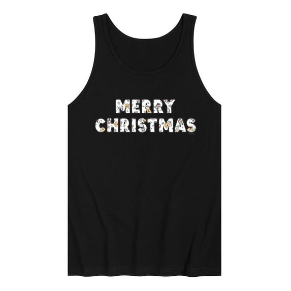 Disney Winnie The Pooh - Merry Christmas Characters - Men's Jersey Tank Top
