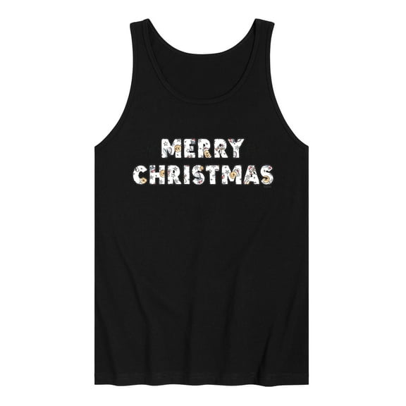 Disney Winnie The Pooh - Merry Christmas Characters - Men's Jersey Tank Top