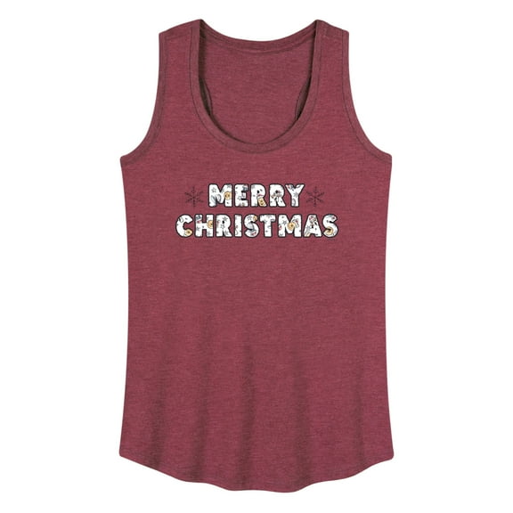 Disney Winnie The Pooh - Merry Christmas Characters - Women's Racerback Tank Top