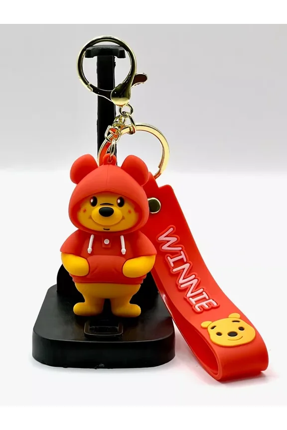 Winnie The Pooh PVC Keychain with keyring