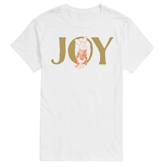 Disney Winnie The Pooh - Piglet's Christmas Joy - Men's Short Sleeve Graphic T-Shirt