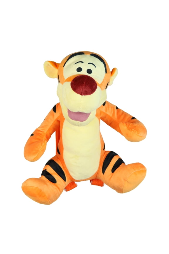 Disney Winnie The Pooh Plush Backpack Tigger Bag 13" With Adjustable Straps