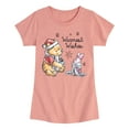 thumbnail image 1 of Disney Winnie The Pooh - Pooh & Piglet Warmest Wishes Christmas - Toddler & Youth Girls Short Sleeve Graphic T-Shirt, 1 of 5