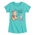 thumbnail image 1 of Disney Winnie The Pooh - Pooh & Piglet Warmest Wishes Christmas - Toddler & Youth Girls Short Sleeve Graphic T-Shirt, 1 of 5