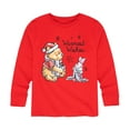 thumbnail image 1 of Disney Winnie The Pooh - Pooh & Piglet Warmest Wishes Christmas - Toddler & Youth Long Sleeve Graphic T-Shirt, 1 of 5