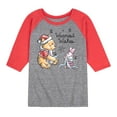 thumbnail image 1 of Disney Winnie The Pooh - Pooh & Piglet Warmest Wishes - Toddler & Youth Raglan Graphic T-Shirt, 1 of 6