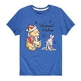thumbnail image 1 of Disney Winnie The Pooh - Pooh & Piglet Warmest Wishes Christmas - Toddler & Youth Short Sleeve Graphic T-Shirt, 1 of 5