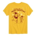 thumbnail image 1 of Disney Winnie The Pooh - Pooh & Piglet Wishing for a Merry Christmas - Toddler & Youth Short Sleeve Graphic T-Shirt, 1 of 5