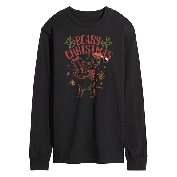 Disney Winnie The Pooh - Pooh Wishes A Beary Christmas - Men's Long Sleeve T-Shirt