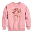 thumbnail image 1 of Disney Winnie The Pooh - Pooh Wishes A Beary Christmas - Toddler & Youth Crewneck Fleece Sweatshirt, 1 of 4