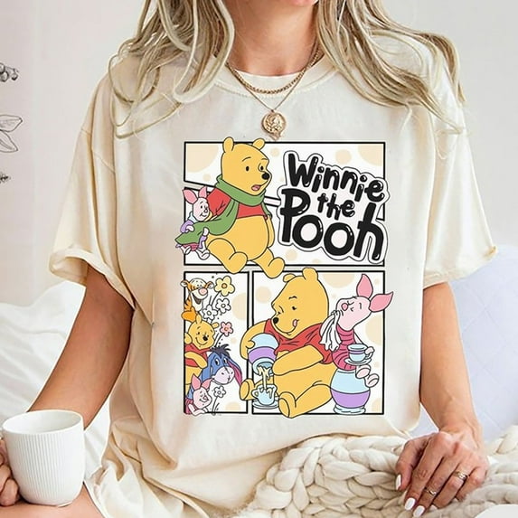 Disney Winnie The Pooh Shirt,Dark Heather color,size 3XL