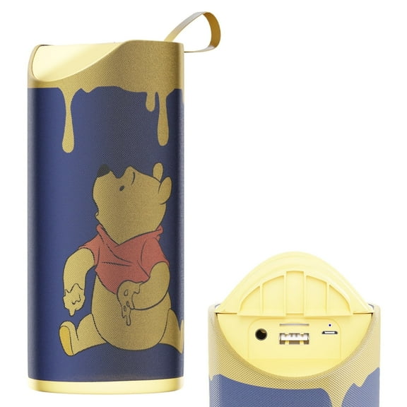 Disney Winnie The Pooh Splashproof Rechargeable Speaker – Wireless Audio for Pooh Fans, Long Playtime