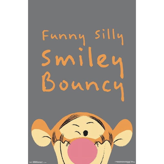 Disney Winnie The Pooh - Tigger - Bouncy Wall Poster, 22.375" x 34"