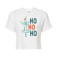 thumbnail image 1 of Disney Winnie The Pooh - Tigger Christmas Ho Ho Ho - Juniors Cropped Cotton Blend T-Shirt, 1 of 5